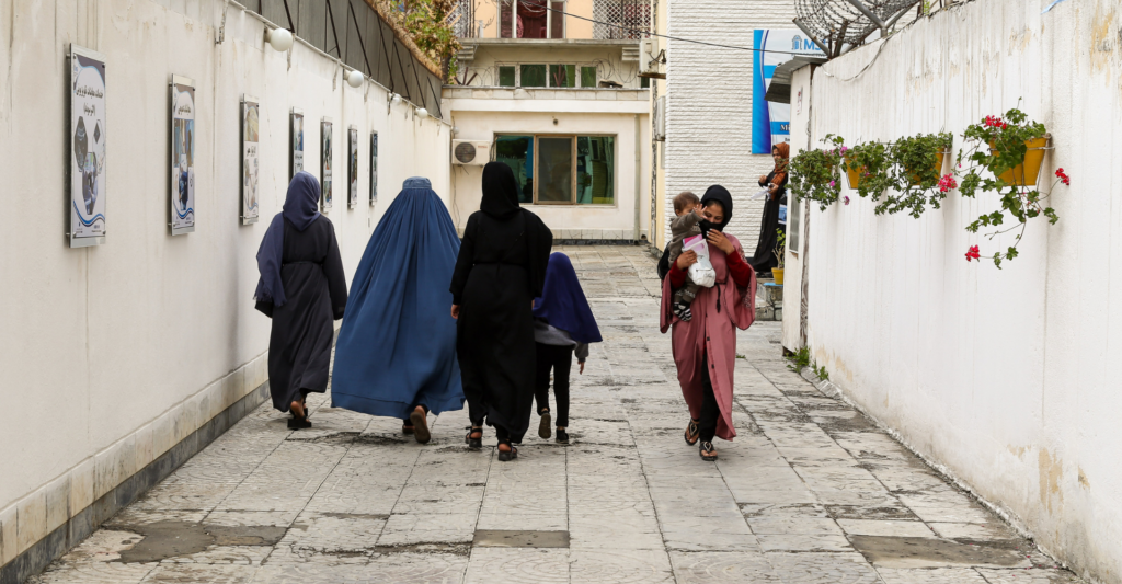 Patients enter and leave the MSI Afghanistan Clinic, Kabul, Afghanistan. 20 April 2024. The USP of MSI Reproductive Choices is women-led healthcare. By employing local expertise, having an Afghan-led management team, and employing hundreds of women healthcare providers across the country, MSIA ensures the continuation of women’s healthcare, navigating significant political upheaval and restrictions on women’s movement. These local female providers mean that women can continue to access essential healthcare, with the current restrictions that mean women are unable to access healthcare with male providers.